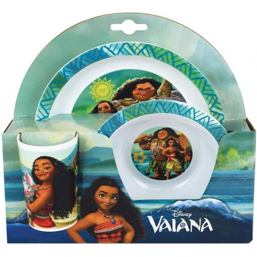 Set Pranzo Oceania Disney, Vaiana, confezione regalo