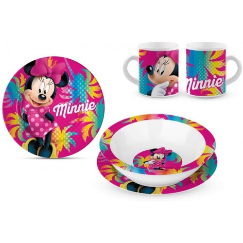 Set da Tavola Minnie Mouse Disney, 3 Pezzi