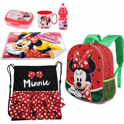 Coordinato scuola Minnie Disney, zaino e set pranzo