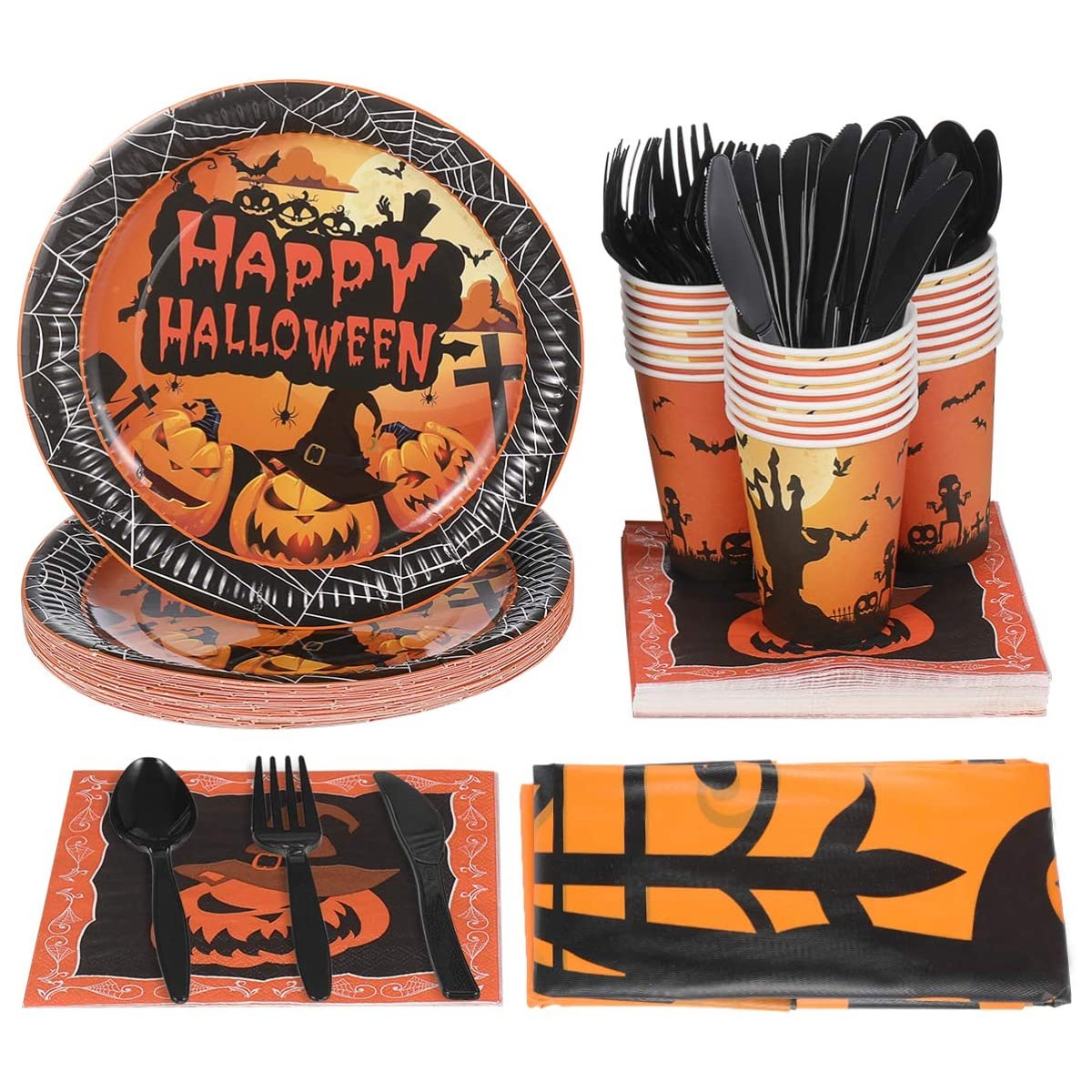 Kit 24 persone Happy Halloween, per allestimenti terrificanti