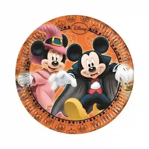 40 Piatti Topolino Mickey Mouse Halloween - Disney