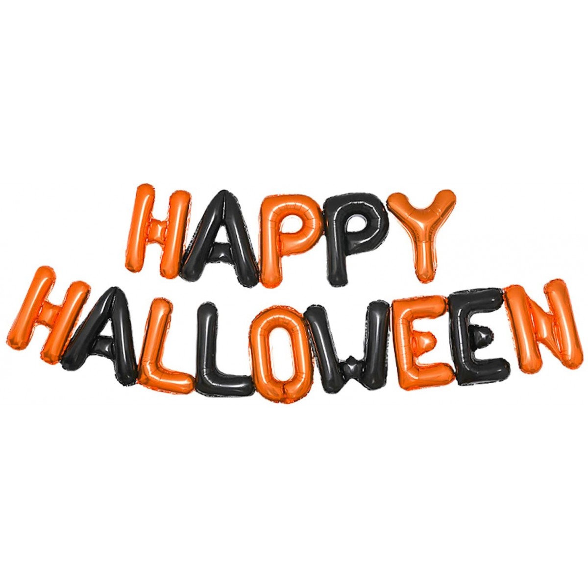 Palloncini lettere Happy Halloween, foil in alluminio