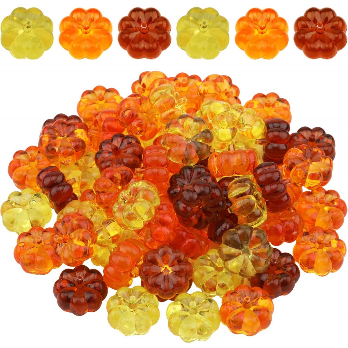 60 Mini Zucche Artificiali, decorative