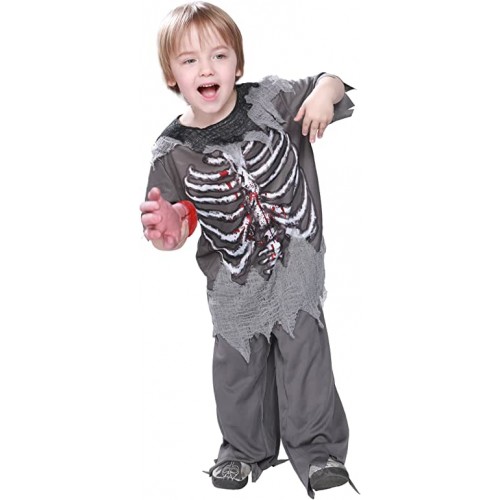 Costume scheletro del terrore per bambini, Halloween party