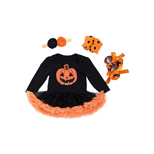 Costume Halloween zucca ballerina per bambine