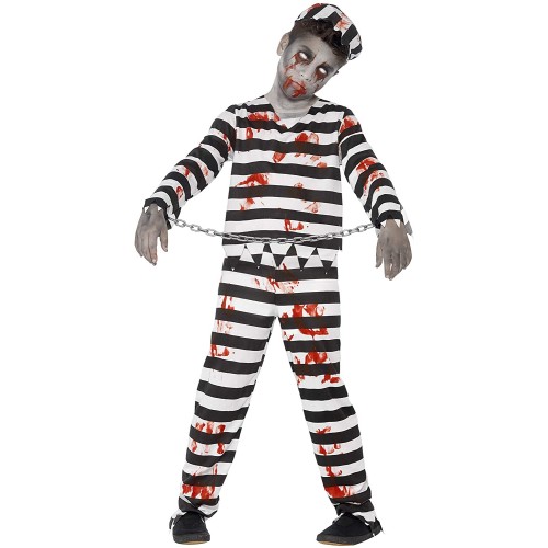 Costume detenuto Zombie per bambini con accessori