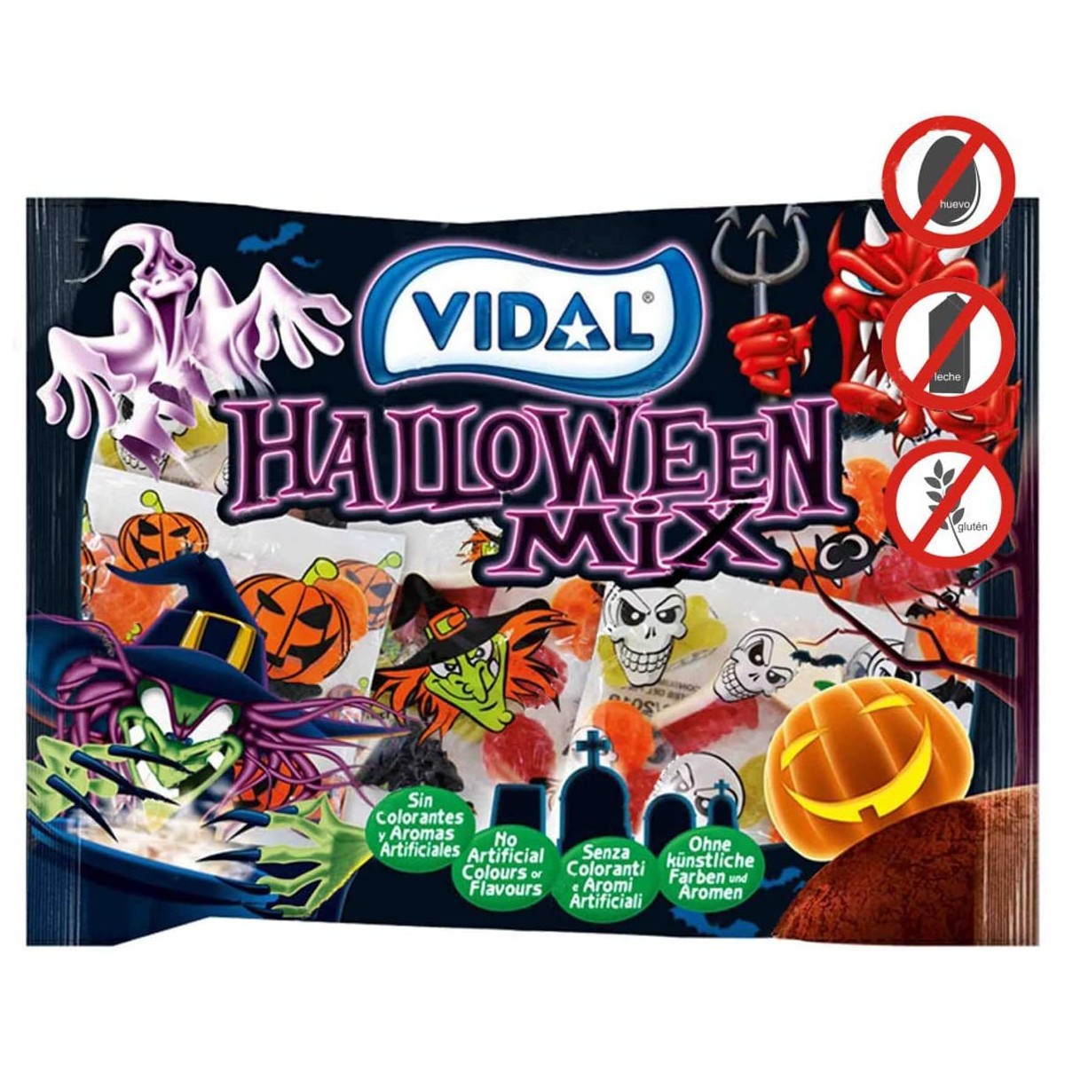 Mix caramelle Mostri di Halloween - Vidal, 12 bustine