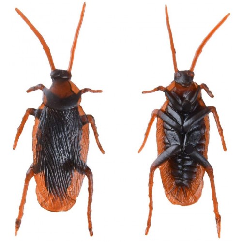 Set 12 scarafaggi finti per scherzi di Halloween, in ABS