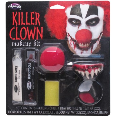Trucco Makeup Killer Clown IT, pittura facciale e accessori