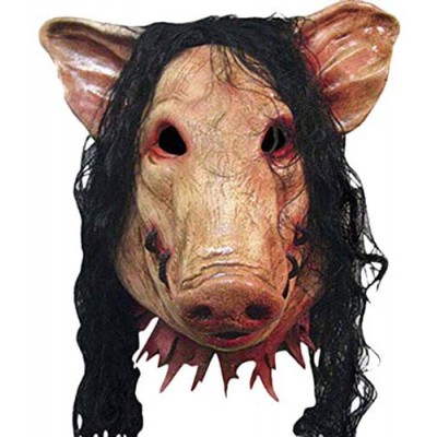 Maschere Testa di maiale horror per Halloween, in lattice