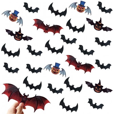 Set 120 adesivi decorativi pipistrelli di Halloween, grafiche assortite