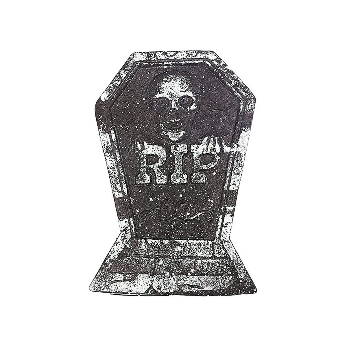 Lapide finta di Halloween, pietra tombale in polistirolo