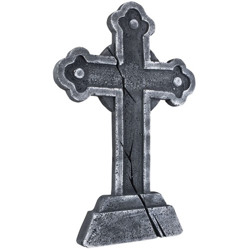 Croce celtica, lapide per Halloween, pietra tombale realistica