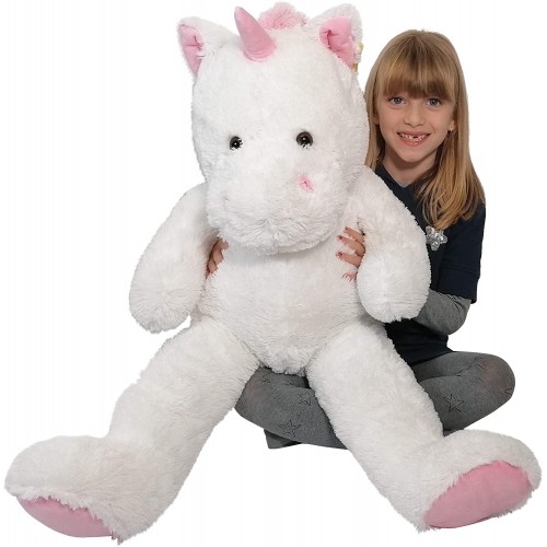 Peluche gigante Unicorno da 90cm, idea regalo romantica