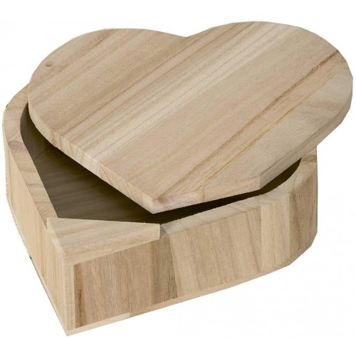Scatola cuore in legno per regali romantici, San Valentino
