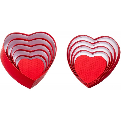 Scatola di cartone colore rosso e forma di cuore: 10 pezzi. - 5/5 Ich  empfehle die Produkte!!!