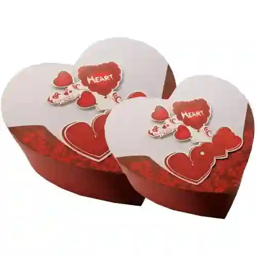 Set 2 scatole regalo Love forma cuore, San Valentino festa