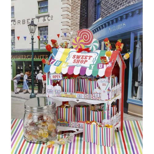 Street Stalls, Alzata per Dolci a Forma di Negozio di dolciumi