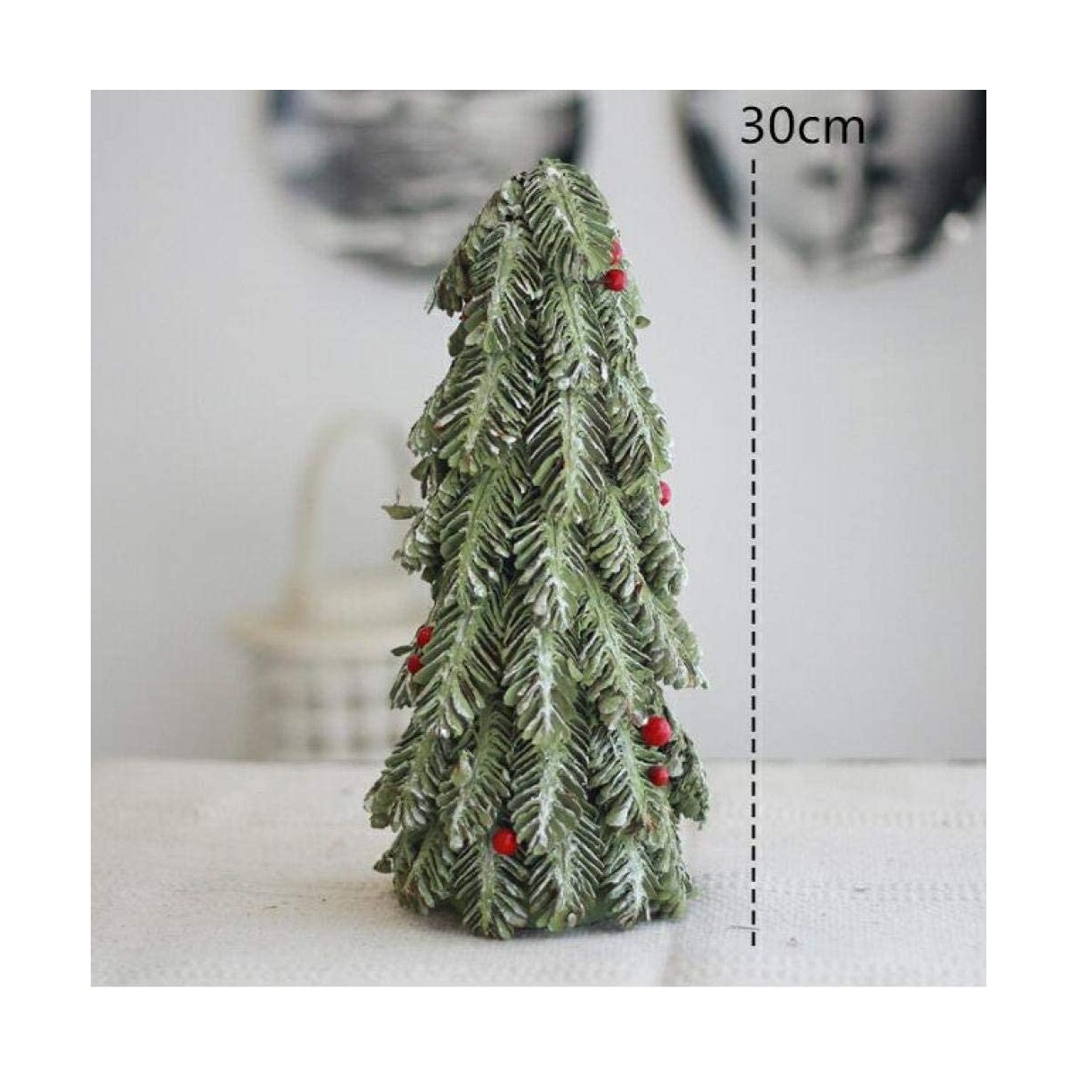 Mini Albero di Natale Centrotavola Pino Natalizio da 30 cm