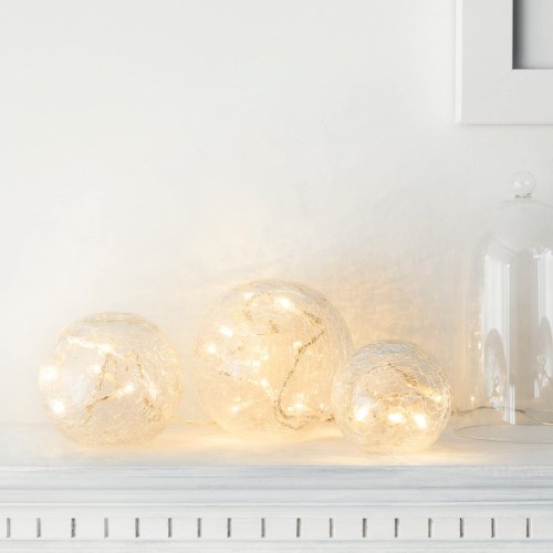 sfera di vetro decorazione per tavolo e feste di Natale Sfera di cristallo Zoomarlous 