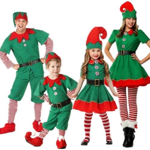 Costume Elfo di Natale per tutta la famiglia, idea regalo, travestimenti