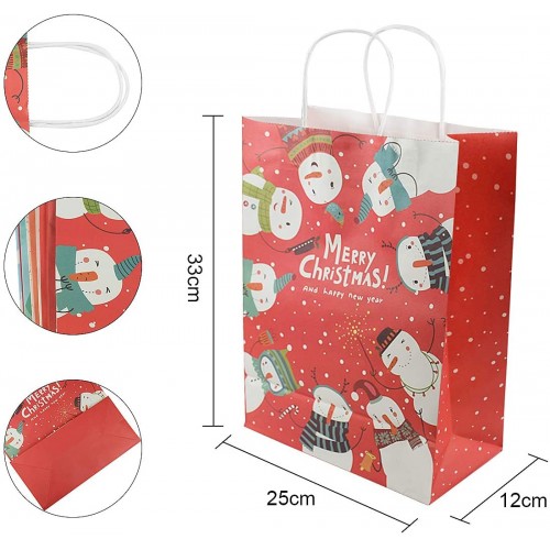 Sacchetti di Carta dei Cartoni Animati per Confezioni Regalo per Feste di Compleanno per Bambini ChuJun Sacchetti Regalo Carta Sacchetto Candy Sacchetto Regalo del Fumetto Natale e Feste 