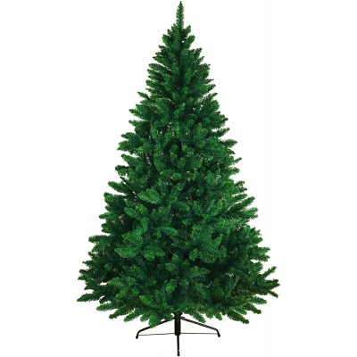 Albero di Natale realistico da 180 cm, abete folto verde scuro