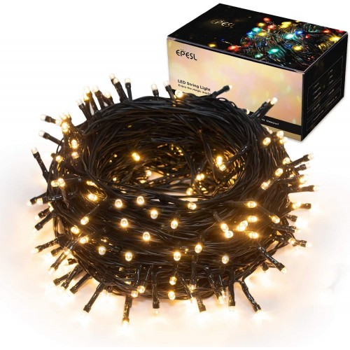 Luci natalizie per per albero da 32m e 320 LED, catena luminosa