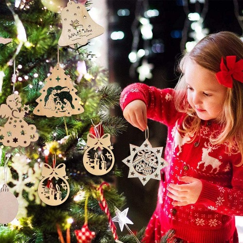 decorazioni e gioielli decorazioni per albero di Natale 100 campanellini di Natale per feste Heallily 12 mm D0211743P9 colori misti 