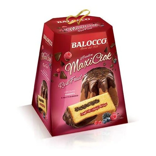 Pandoro MaxiCiok Balocco con frutti di Bosco e cioccolat