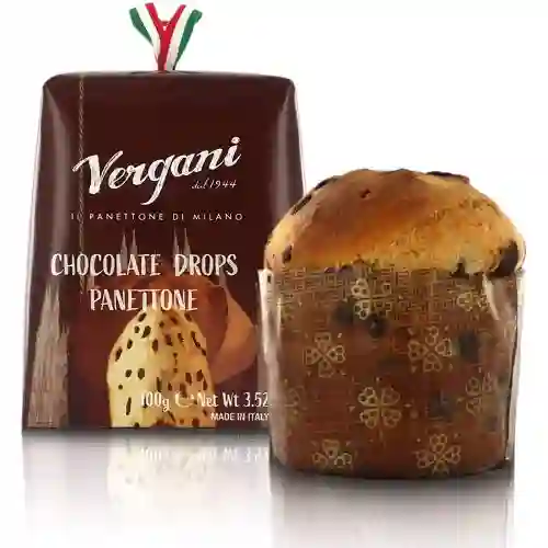 Box 3 mini panettoni Vergani con gocce di cioccolato da 100gr
