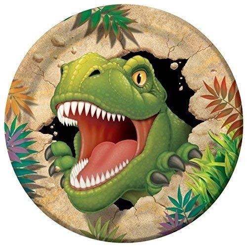 Dinosaur Party Supplies Dino Blast Happy Birthday Celebrations 16 Guests- Dinosaur Tableware Stampato Dino Balloons Plate Cup