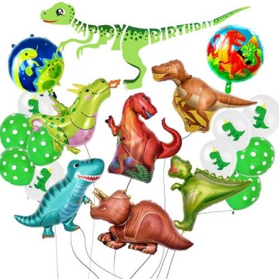 Ánimo Palloncino Dinosauro per Festa di Compleanno Dinosauro Enorme x8pcs più Dinosauro Palloncini Lattice Palloncini x10pcs 