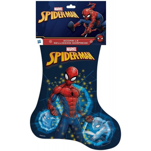 Calza della befana di Spiderman - Hasbro, con sorprese