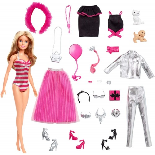 Calendario dell'avvento di Barbie Mattel, con 24 sorprese