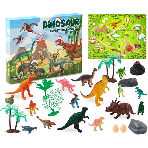 Calendario dell'avvento dei Dinosauri, con 24 sorprese fantastiche