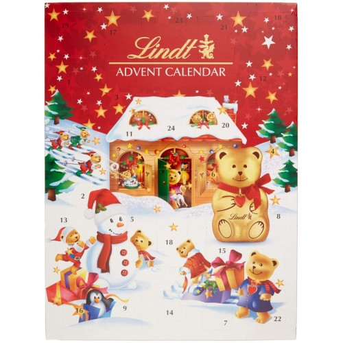 Calendario dell'avvento Lindt Orsetto, con 24 golose sorprese