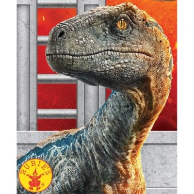Rubie s Ufficiale Jurassic World: Fallen Kingdom Velociraptor Blue Dinosauro Costume, Bambino, età: 5 - 7, Altezza 132 cm