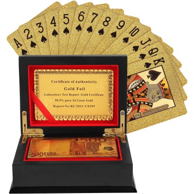 Carte da Poker impermeabili, scintillanti, con fodera