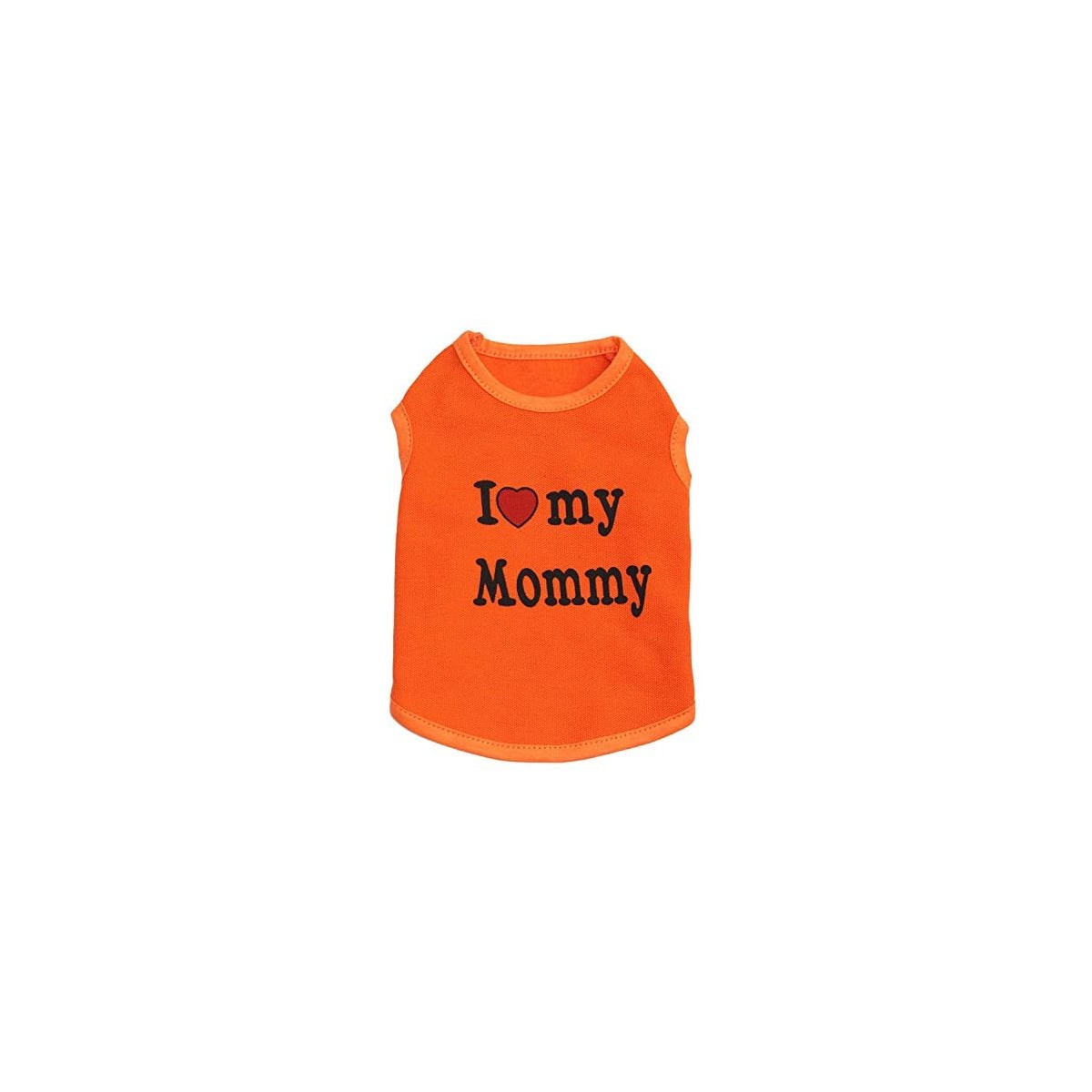 T-Shirt per cani I Love Mommy, colore arancione, slim