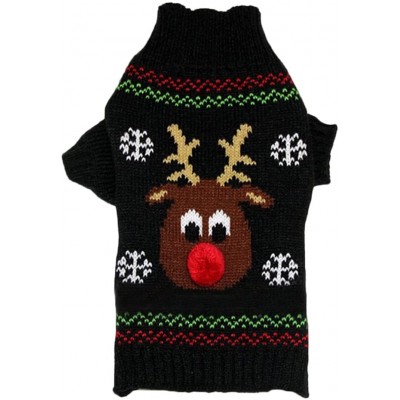 Costume di Natale per cani, maglione con dolcevita, renna Natalizia