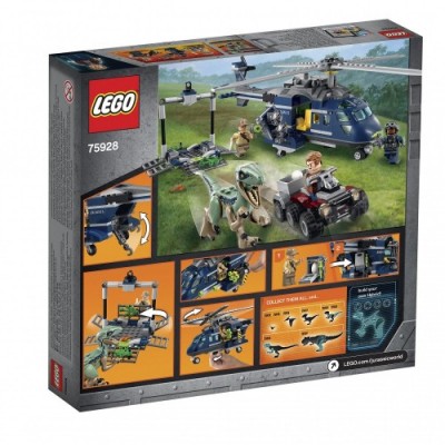 LEGO Jurassic World - Inseguimento sullelicottero di blue, 75928