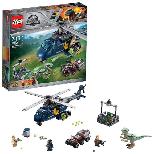 LEGO Jurassic World - Inseguimento sullelicottero di blue, 75928