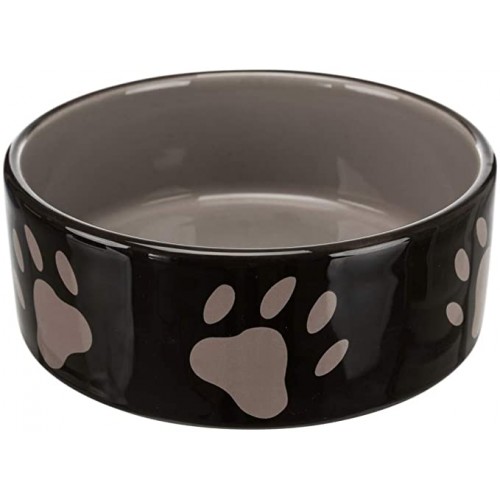 Ciotola in ceramica con disegno zampe, per cani, elegante e resistente
