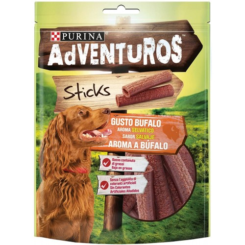 Set da 6 Snack per cani, mini Stick al Gusto Bufal - Adventuros Purina
