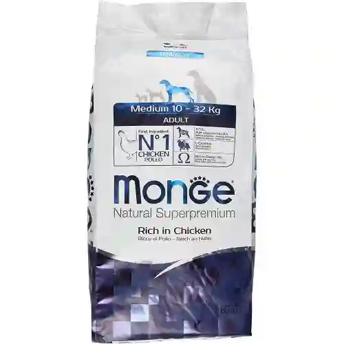 Crocchette al pollo per cani - Monge Adult Medium 12 Kg