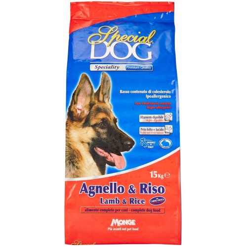 Crocchette per cani da 15 kg - Special Dog, agnello e riso