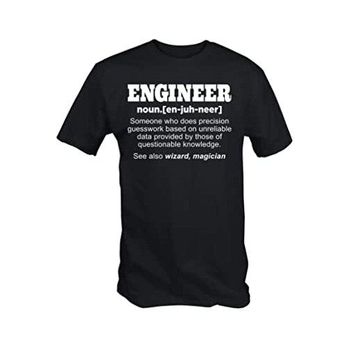 T-shirt - Uomo scritta Engineer, gadget laurea