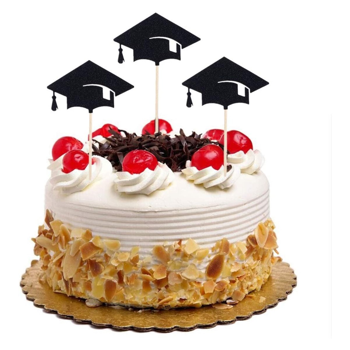 ABOOFAN 10 topper per torta di laurea con inserto per decorazioni per torte per feste di laurea 