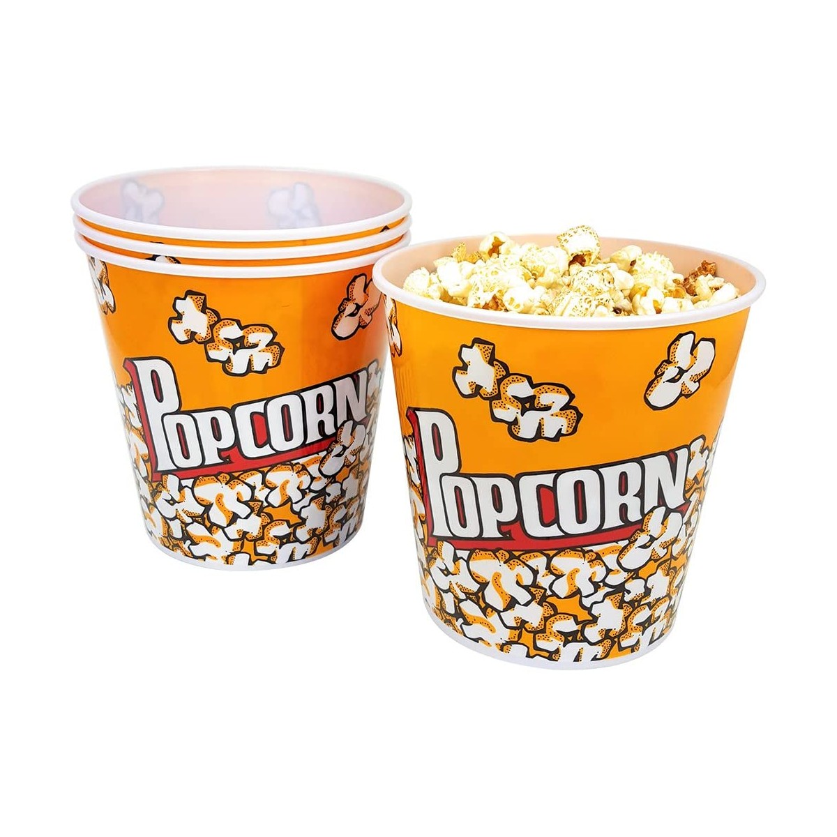 Set da 4 Secchio per Popcorn da 2,8 lt, in cartoncino